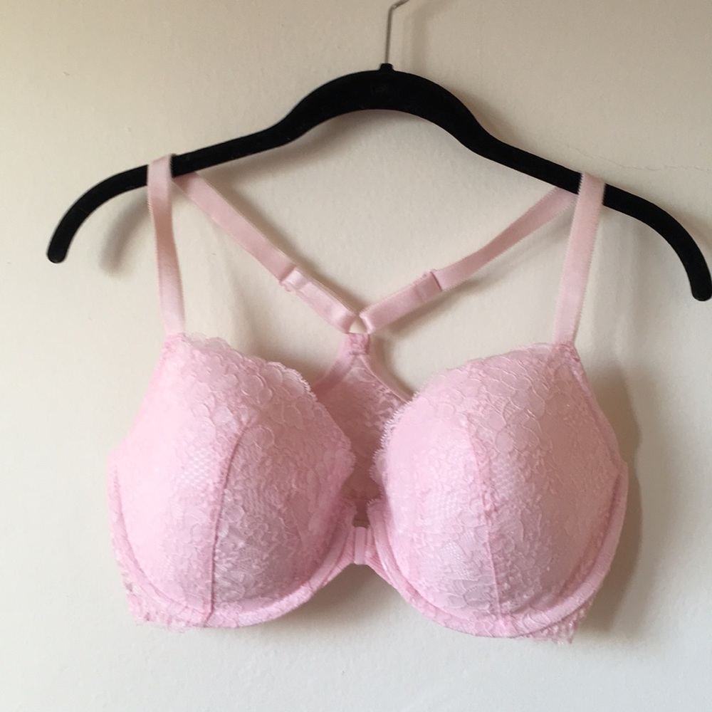 Victoria’s Secret Racerback Pink Lace Bra